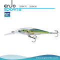 Angler Select Glass Minnow Stick Bait Fishing Tackle Lure avec Vmc Treble Hooks (SB0490)